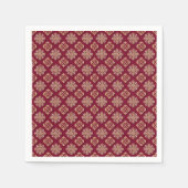 Elegant Red and Gold Pattern Design Servet (Voorkant)