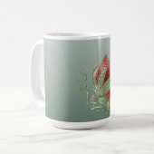 Elegant Red and Green coffee mugs  Koffiemok (Voorkant links)