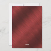 Elegant Red and White-kerstfotokaart Feestdagenkaart (Achterkant)