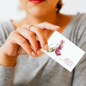 Elegant Red and White Wine Dance Event Coordinator Visitekaartje