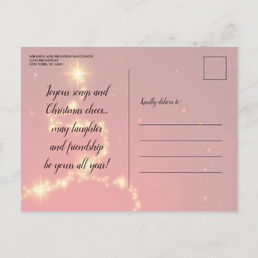 Elegant Red Bauble - Uitnodiging voor kerstfeestda (Achterkant)