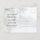 Elegant Red Baubles en Bells Holiday Party Uitnodiging Briefkaart (Achterkant)