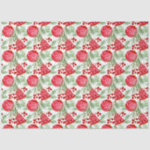 Elegant Red Bells Fir Bauble kerst Tissuepapier (Voorkant)