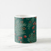 Elegant Red Berry Christmas Mug Koffiemok (Center)