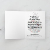 Elegant Red Bird Ornament Christmas Holiday Feestdagen Kaart (Binnen)