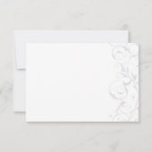 Elegant Red Black Masquerade Information Kaart (Achterkant)