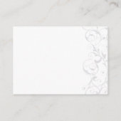 Elegant Red Black Masquerade RSVP Informatiekaartje (Achterkant)