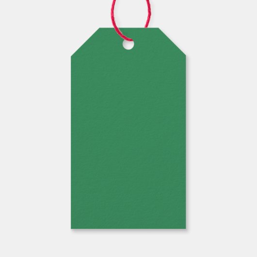 Elegant Red Bow Kerstfeest - Cadeaulabel (Achterkant)