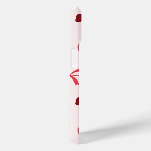 Elegant Red Bow Phone Case (Achterkant / Rechts)