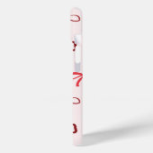 Elegant Red Bow Phone Case (Achterkant / Links)