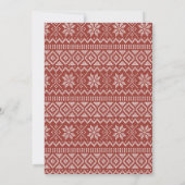 Elegant Red Christmas Party Invitation Kaart (Achterkant)