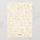 Elegant Red Christmas Party Invitation Kaart (Achterkant)