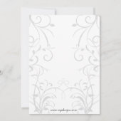 Elegant red Corporate Party Invitation Kaart (Achterkant)