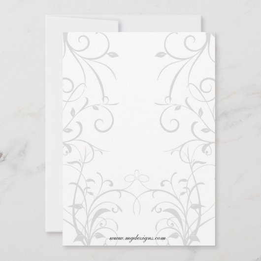 Elegant red Corporate Party Invitation Kaart (Achterkant)