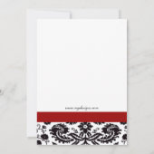 Elegant red Corporate Party Invitation Kaart (Achterkant)