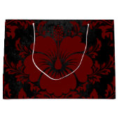 Elegant red damask kerstelegant Large Gift Ba Groot Cadeauzakje (Voorkant)