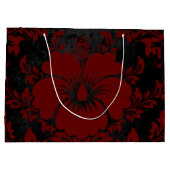 Elegant red damask kerstelegant Large Gift Ba Groot Cadeauzakje (Achterkant)