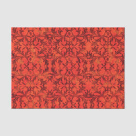 Elegant Red Damask Tissuepapier