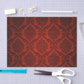 Elegant  Red Damask Tissuepapier (Craft)