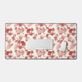 Elegant Red Deer Fox Country Toile Bureaumat (Keyboard & Muis)