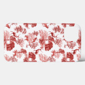 Elegant  Red Deer Fox Country Toile Case-Mate iPhone Case (Achterkant (horizontaal))