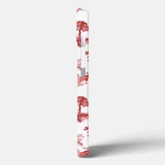 Elegant  Red Deer Fox Country Toile Case-Mate iPhone Case (Achterkant / Links)