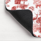 Elegant  Red Deer Fox Country Toile Muismat (Hoek)