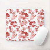 Elegant  Red Deer Fox Country Toile Muismat (Met muis)