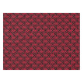 Elegant Red en Black Damask Print Tafelkleed (Voorkant (Horizontaal))
