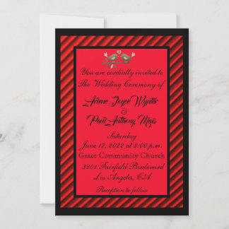 Elegant Red en Black Kaart