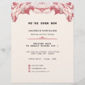 Elegant Red en Black Waterverf Flyer (Achterkant)