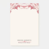 Elegant Red en Black Waterverf Post-it® Notes (Voorkant)