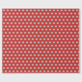 Elegant Red en Diamonds Pattern Chic Cadeaupapier (Vlak)