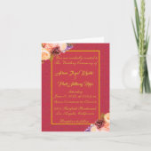 Elegant Red en God Uitnodiging (Voorkant)