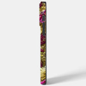 Elegant Red en Gold Flowers - Gepersonaliseerde na Case-Mate iPhone Case (Achterkant / Links)