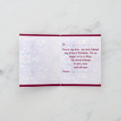 Elegant Red en Gold Hearts Valentijnsdag ontwerp (Binnen)