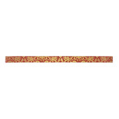 Elegant Red en Gold Royal Damask Pattern Satijnen Lint (Voorkant)