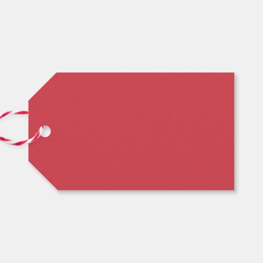 Elegant Red en Green Joy Wreater Kerstmis Cadeaulabel (Achterkant Horizontaal)