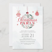Elegant Red en Green Kerstfeestdag Kaart (Voorkant)