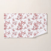 Elegant Red en White Double Happiness Bath Towel Bad Handdoek (Handdoek)