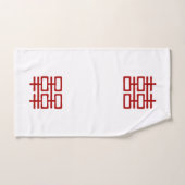 Elegant Red en White Double Happiness Bath Towel Bad Handdoek (Handdoek)