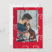 Elegant Red en White Plain Holiday Kaart (Voorkant)