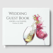 Elegant Red en White Wine Dance | Foto Gastenboek (Voorkant)