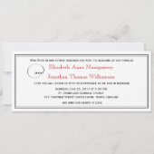 Elegant Red Faith Hope Love Weddenation Kaart (Voorkant)