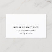 Elegant Red Faux Gold Beauty Salon Coupon (Achterkant)