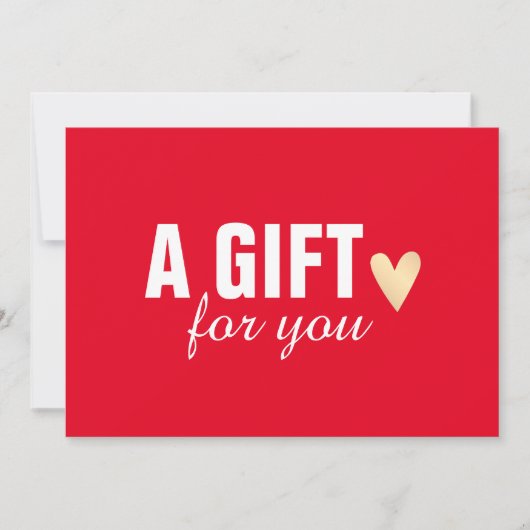 Elegant Red Faux Gold Heart Beauty Salon (Voorkant)