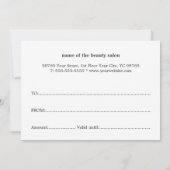 Elegant Red Faux Gold Heart Beauty Salon (Achterkant)