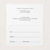 Elegant Red Faux Gold Heart-cadeaubon Kaart (Binnenkant ongevouwen)