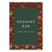 Elegant Red Floral Border Design Kaart (Achterkant)