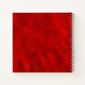 Elegant Red Floral Budget Wedding Guest Book Notitieboek (Achterkant)